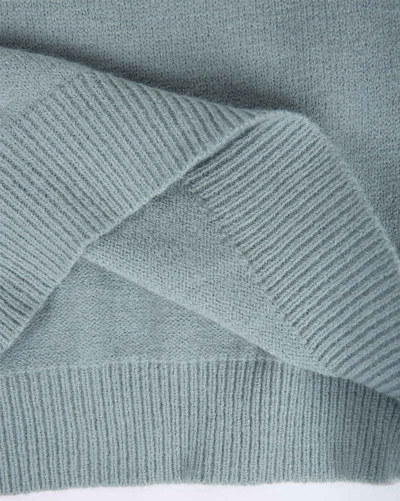 Pull femme jacquard Fair Isle – laine mélangée chaude & col rond