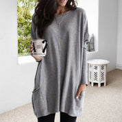 Long pull femme – Tricot oversize confortable au design intemporel