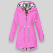 Manteau imperméable femme Laura – trench long avec capuche ajustable & coupe élégante