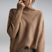 Pull col roulé femme en cachemire — douceur luxueuse & chaleur respirante