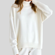 Pull col roulé femme — maille douce & coupe ajustée moderne