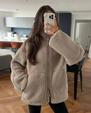 manteau femme Evi – veste élégante en coton mix chaud & confortable