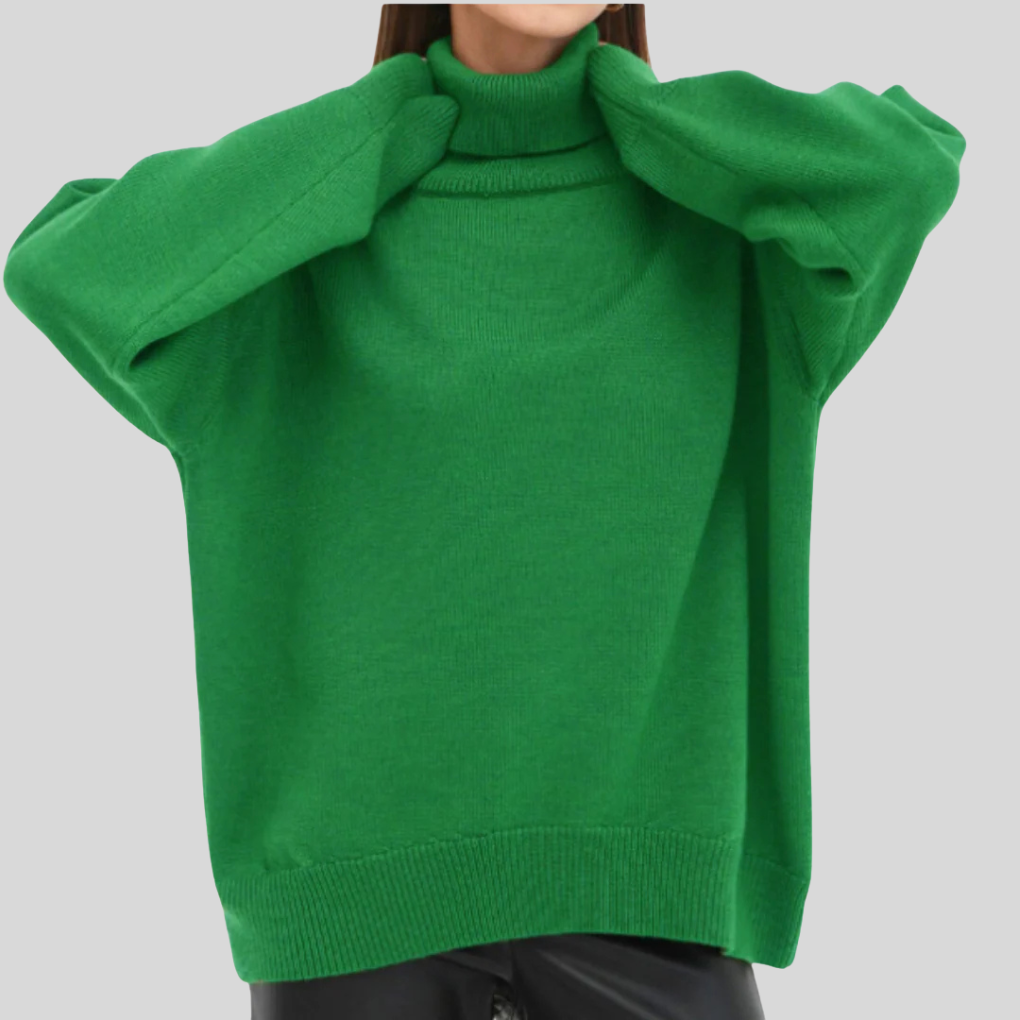 Pull col roulé femme — maille douce & coupe ajustée moderne