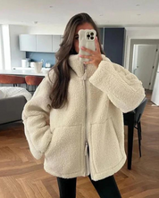 manteau femme Evi – veste élégante en coton mix chaud & confortable