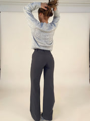 Pantalon femme Beau – taille haute à jambes droites & coupe élégante intemporelle