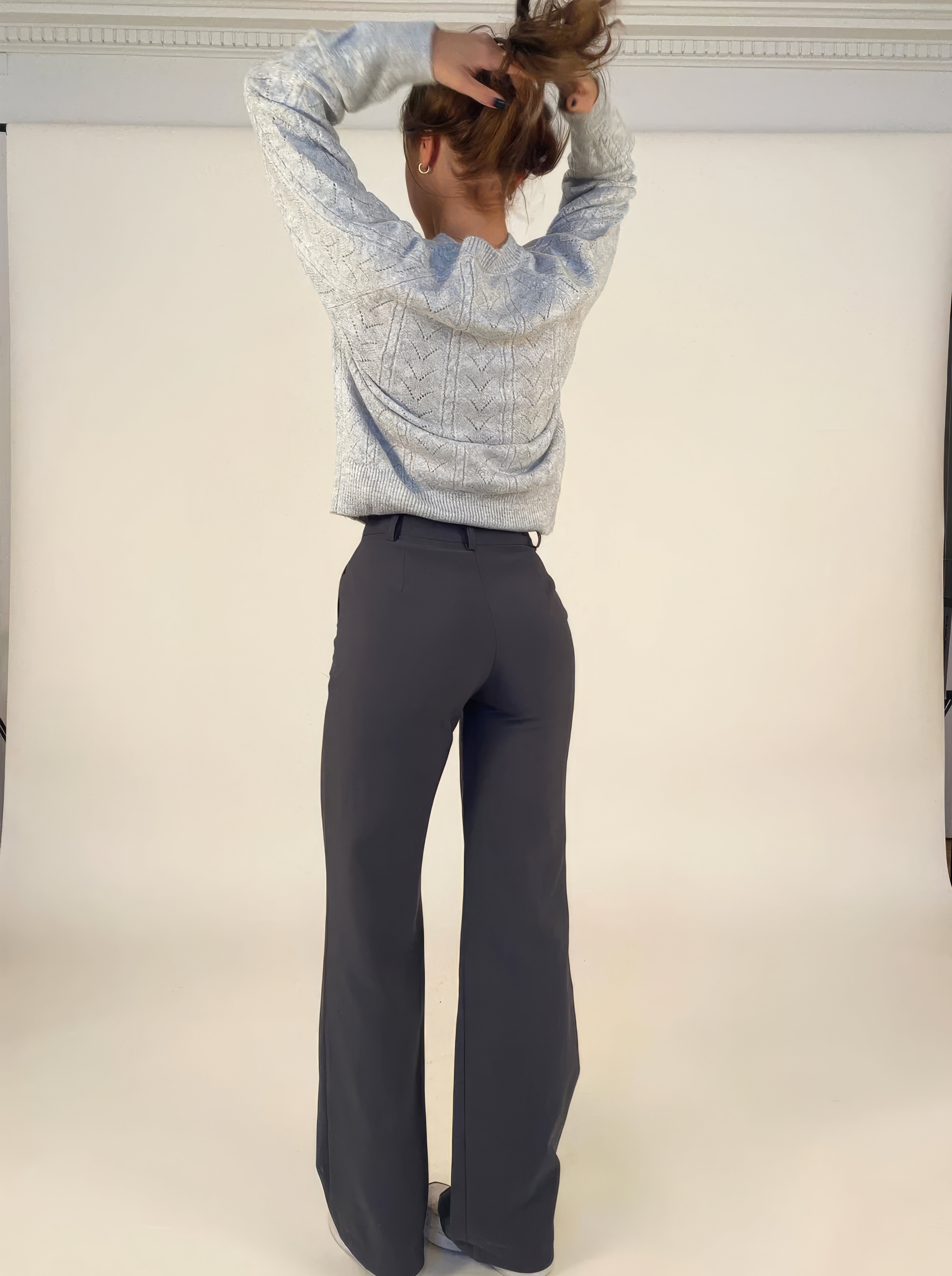 Pantalon femme Beau – taille haute à jambes droites & coupe élégante intemporelle