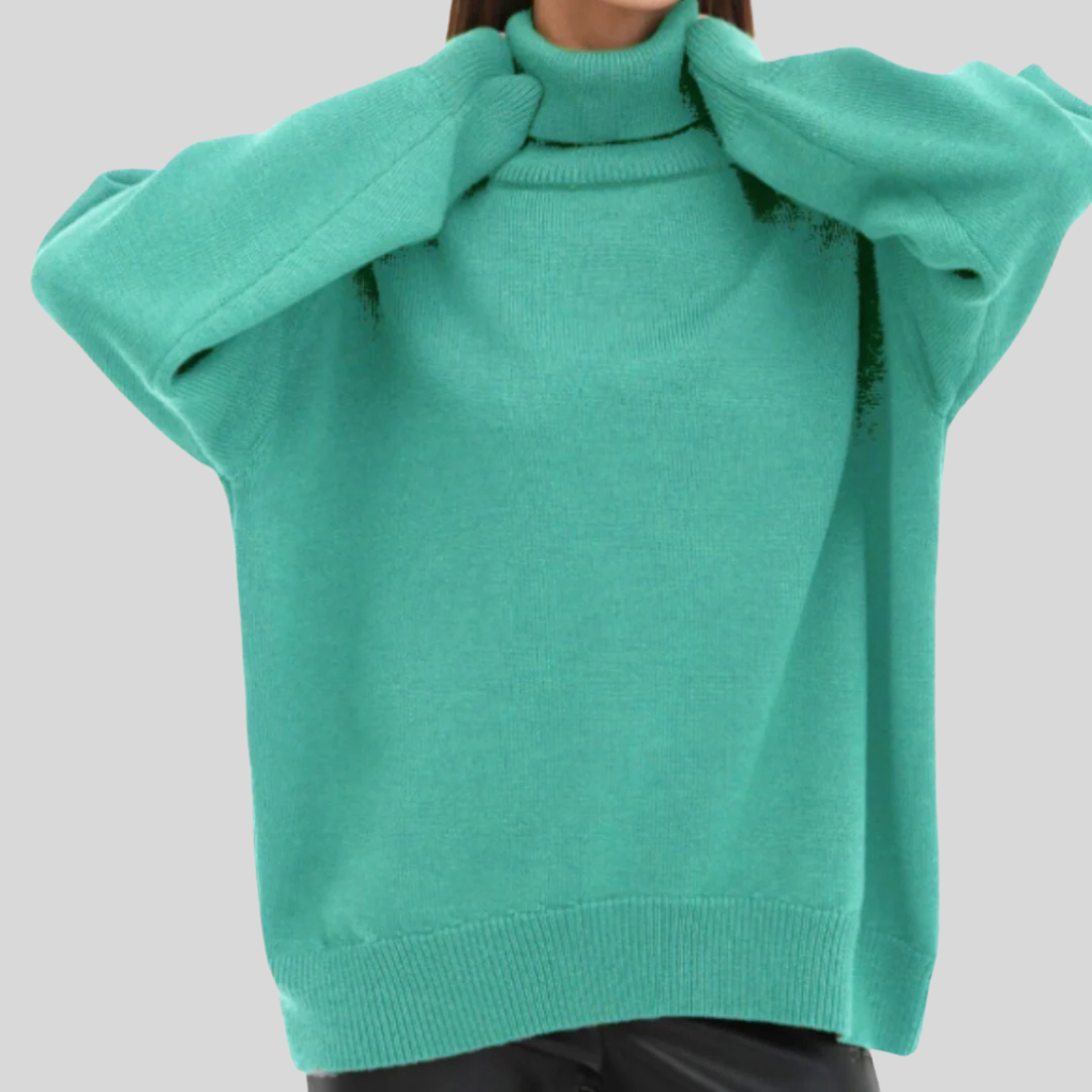 Pull col roulé femme — maille douce & coupe ajustée moderne