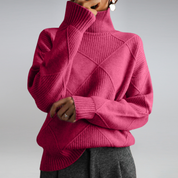 Pull col roulé femme en cachemire — douceur luxueuse & chaleur respirante