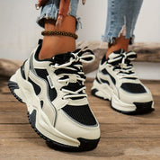 Baskets femme plateforme — sneakers tendance à semelle épaisse confortables