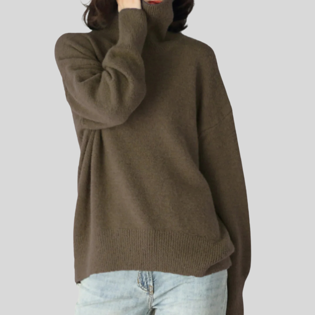 Pull col roulé femme — maille douce & coupe ajustée moderne