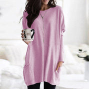 Long pull femme – Tricot oversize confortable au design intemporel