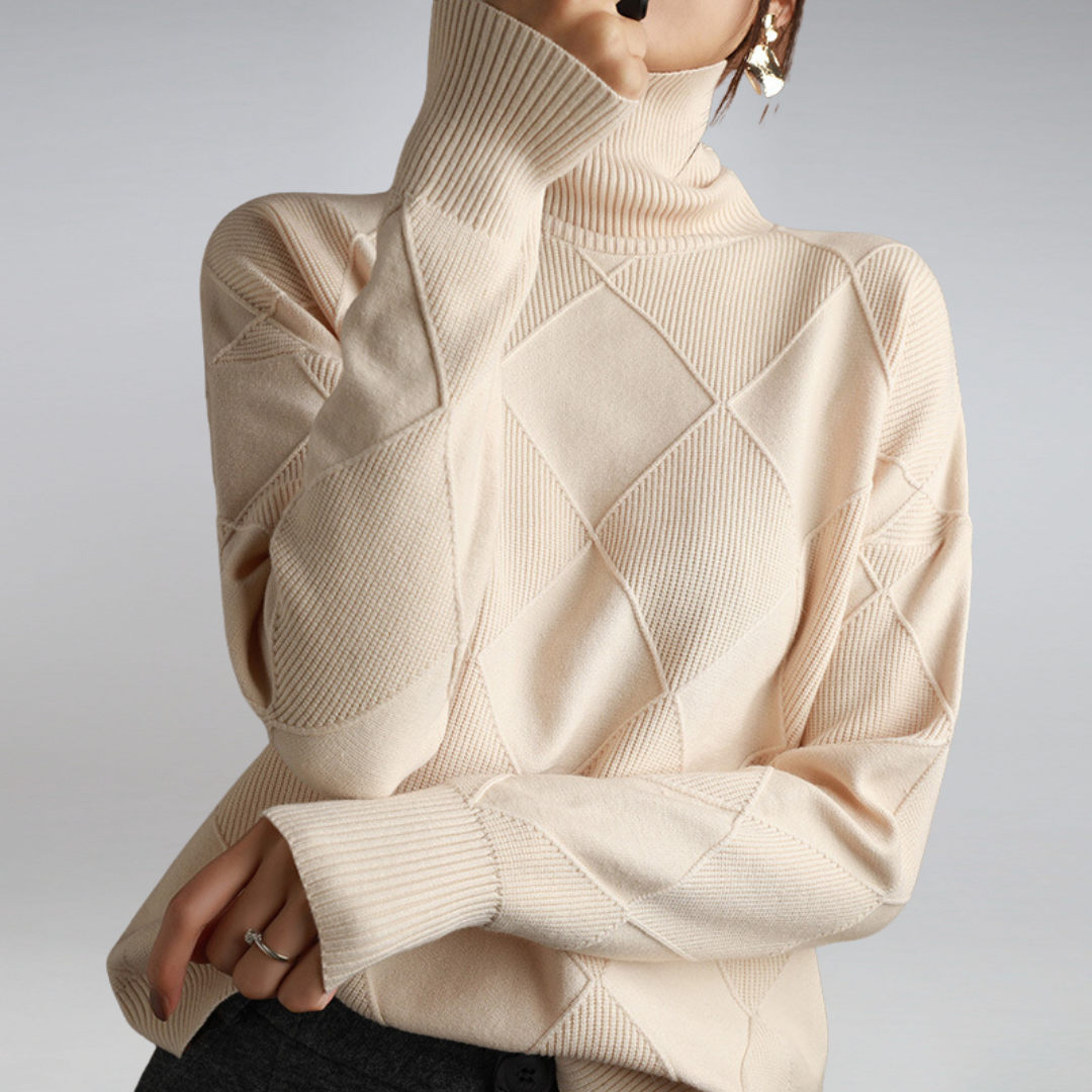 Pull col roulé femme en cachemire — douceur luxueuse & chaleur respirante