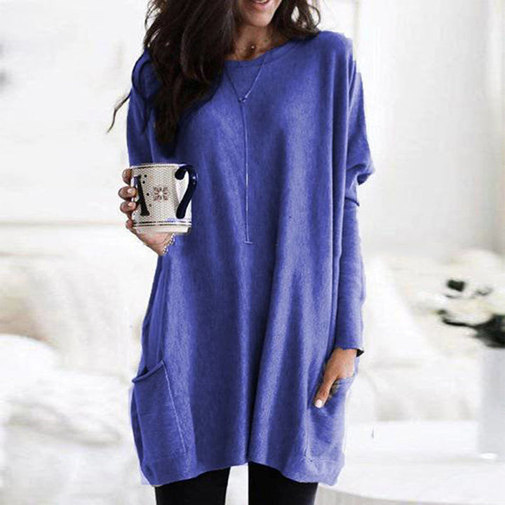 Long pull femme – Tricot oversize confortable au design intemporel
