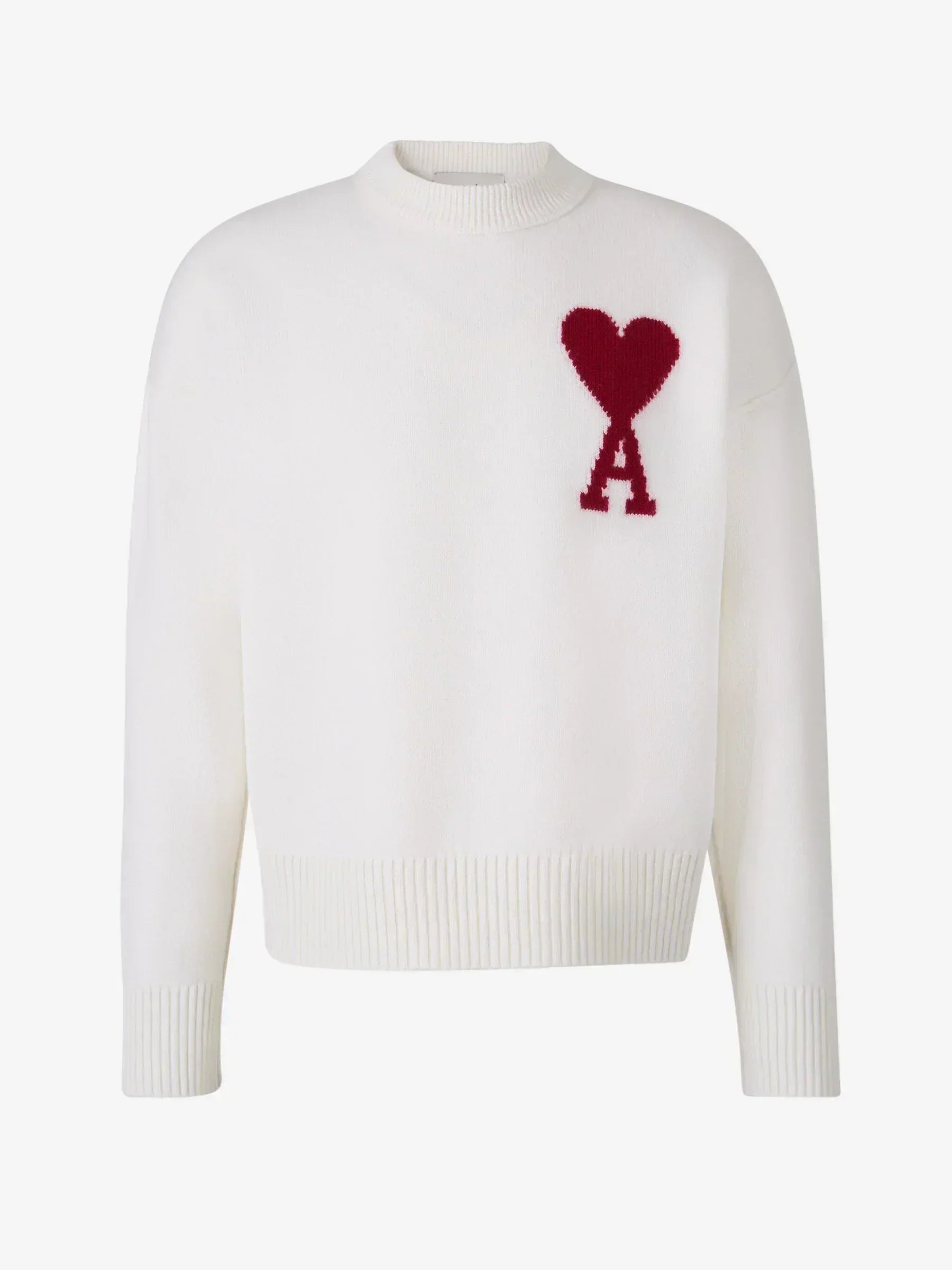 Pull femme Heidi – pull doux à imprimé cœurs & coupe confortable pour l’hiver