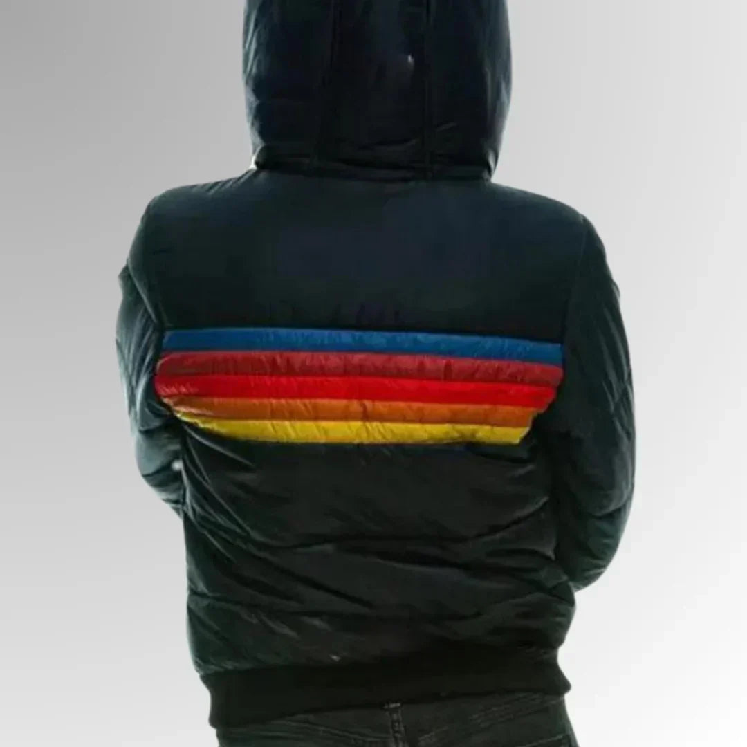 parka femme Puck – doudoune imperméable avec bande rétro & coupe moderne