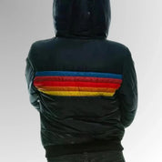 parka femme Puck – doudoune imperméable avec bande rétro & coupe moderne