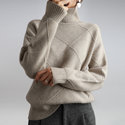 Pull col roulé femme en cachemire — douceur luxueuse & chaleur respirante
