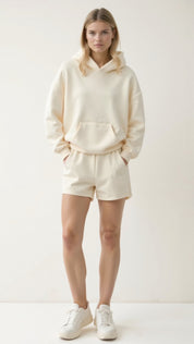 Sweat à capuche femme Abigail — hoodie brodé tropical, coupe ample & confortable