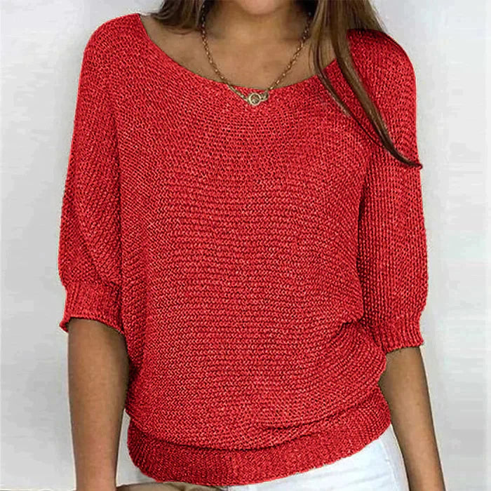 Eline | Pull Femme Confortable – Maille Douce, Coupe Décontractée & Style Chic