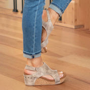 Sandales orthopédiques femme — cuir véritable & confort ergonomique