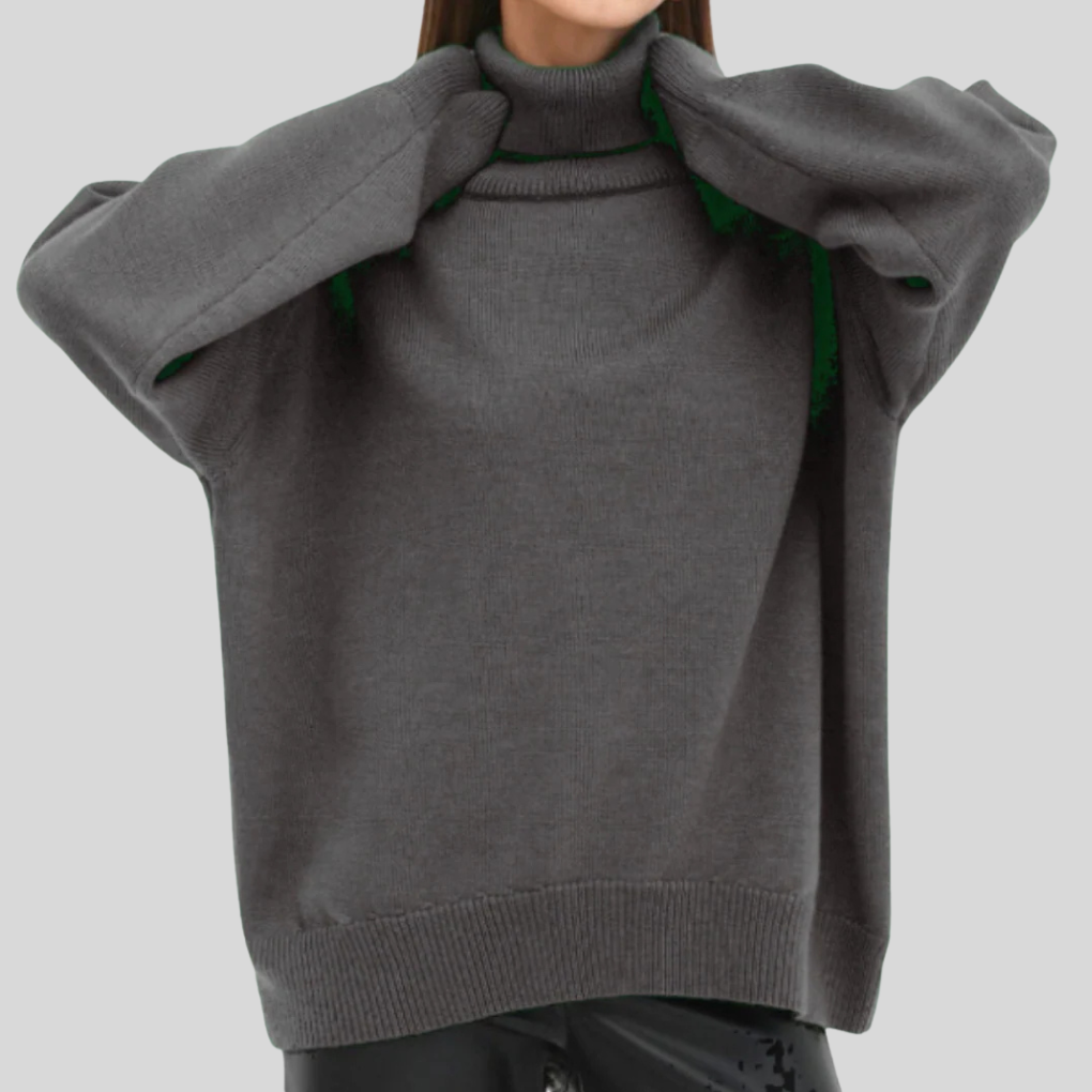 Pull col roulé femme — maille douce & coupe ajustée moderne