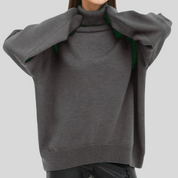 Pull col roulé femme — maille douce & coupe ajustée moderne