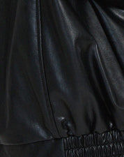 Veste femme en cuir PU ample — blouson tendance au style casual & élégant