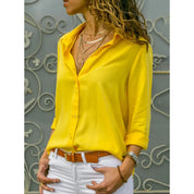 Blouse Kayleigh femme manches longues — chemise classique à boutons