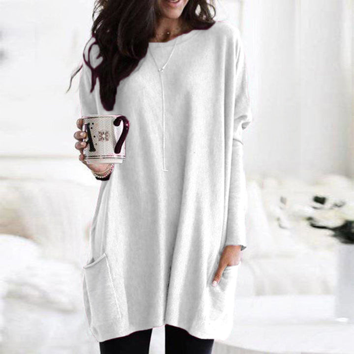 Long pull femme – Tricot oversize confortable au design intemporel