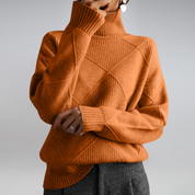Pull col roulé femme en cachemire — douceur luxueuse & chaleur respirante