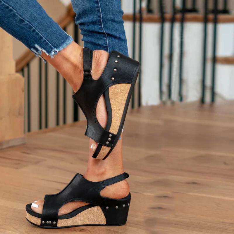 Sandales orthopédiques femme — cuir véritable & confort ergonomique