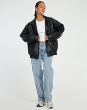 Veste femme cuir oversize — blouson léger été au style intemporel & moderne