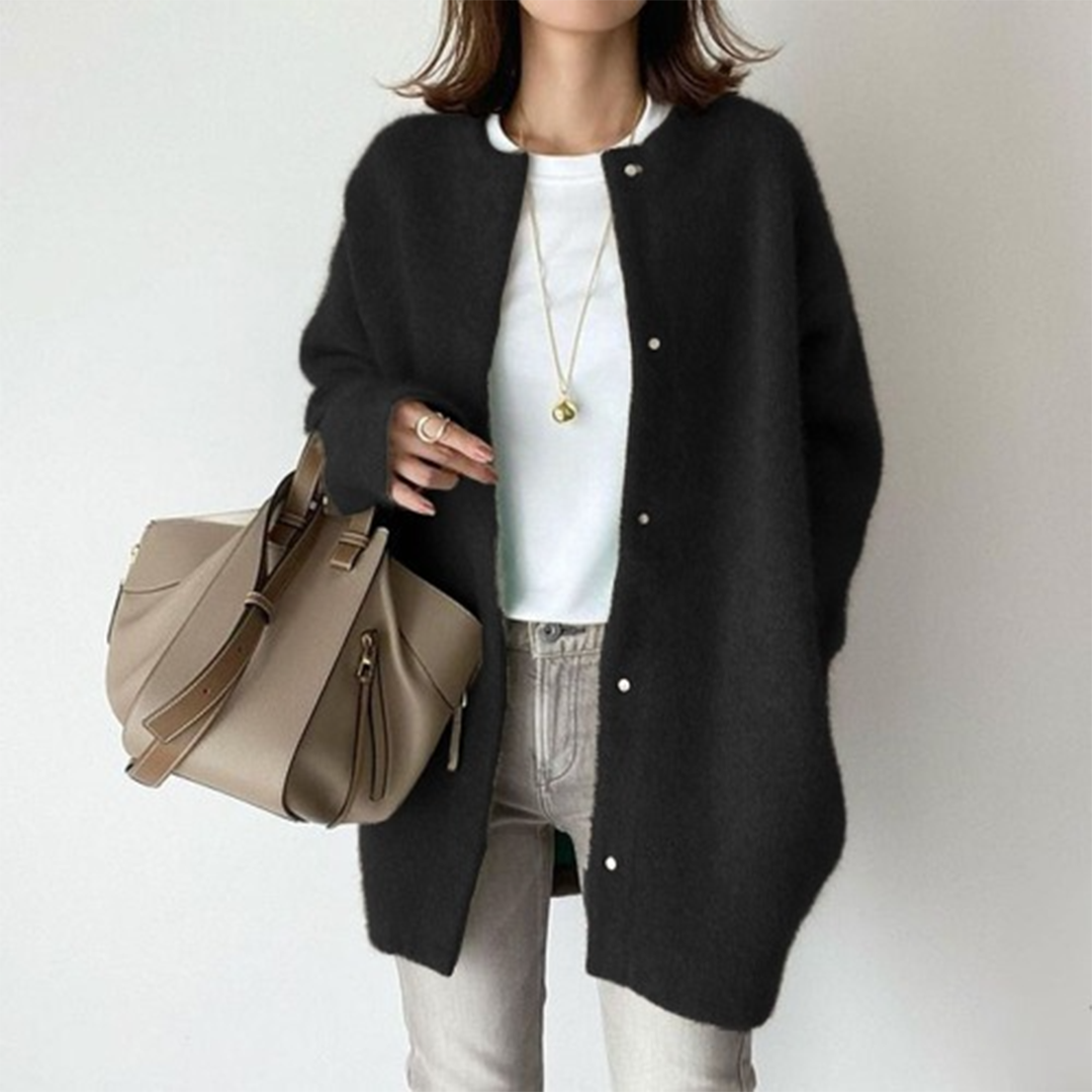 Cardigan femme élégant en maille fine – veste tricotée raffinée