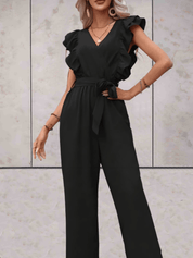 Nellie | Combinaison femme élégante – Volants & cordon taille ajustable