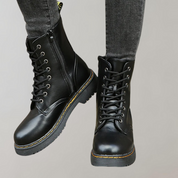 Bottes en cuir femme Silky – boots à lacets, finition luxe