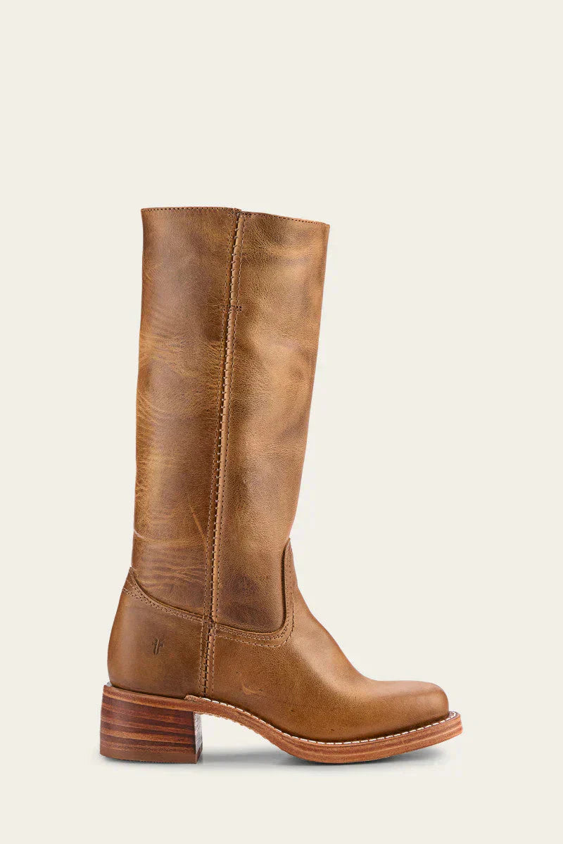 Bottes Hautes Femme à Talon Bloc – Élégantes Bottes Simili Cuir pour Toutes les Occasions