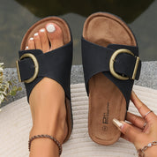 Sandales Femme avec Boucle et Semelle Orthopédique – Confort et Élégance pour l’Été
