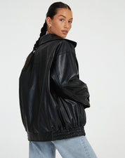 Veste femme cuir oversize — blouson léger été au style intemporel & moderne