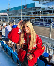 veste Ferrari Racing Nika — blouson oversize F1 unisexe avec patches iconiques