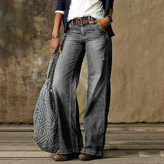 Pantalon femme Nikole slim-fit taille haute – Chic et confortable