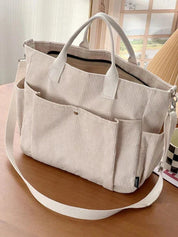 Belén sac bandoulière femme | Sac en velours côtelé tendance | Spacieux & pratique