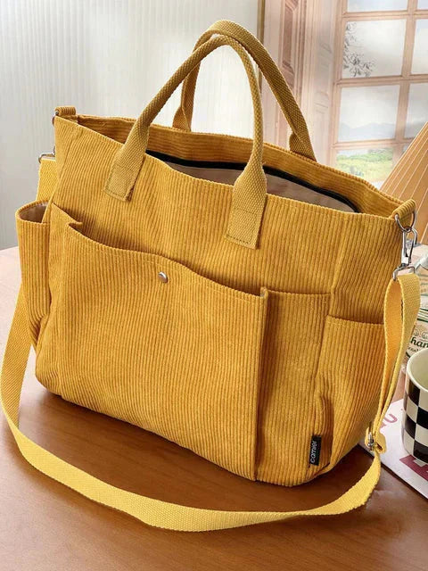 Belén sac bandoulière femme | Sac en velours côtelé tendance | Spacieux & pratique
