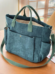 Belén sac bandoulière femme | Sac en velours côtelé tendance | Spacieux & pratique