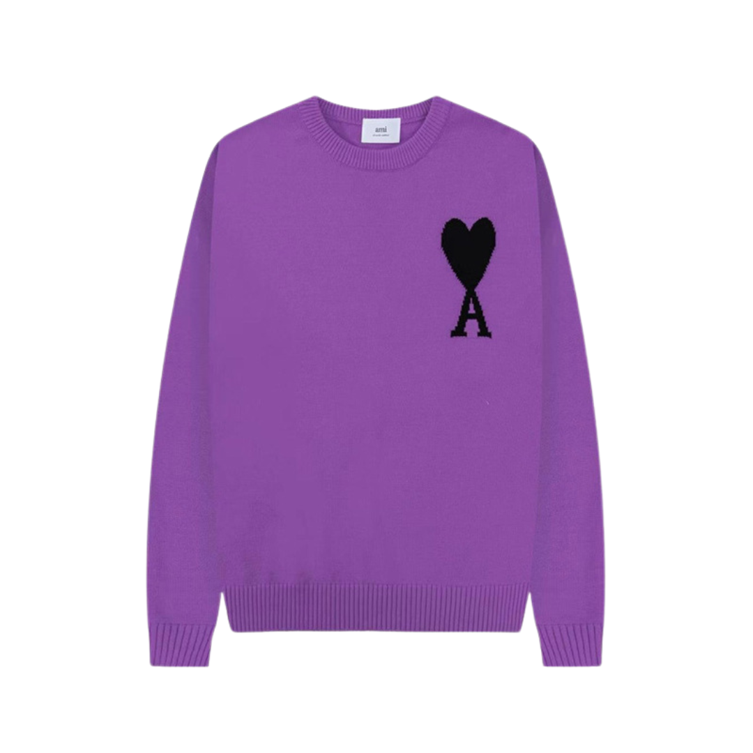 Pull femme Heidi – pull doux à imprimé cœurs & coupe confortable pour l’hiver