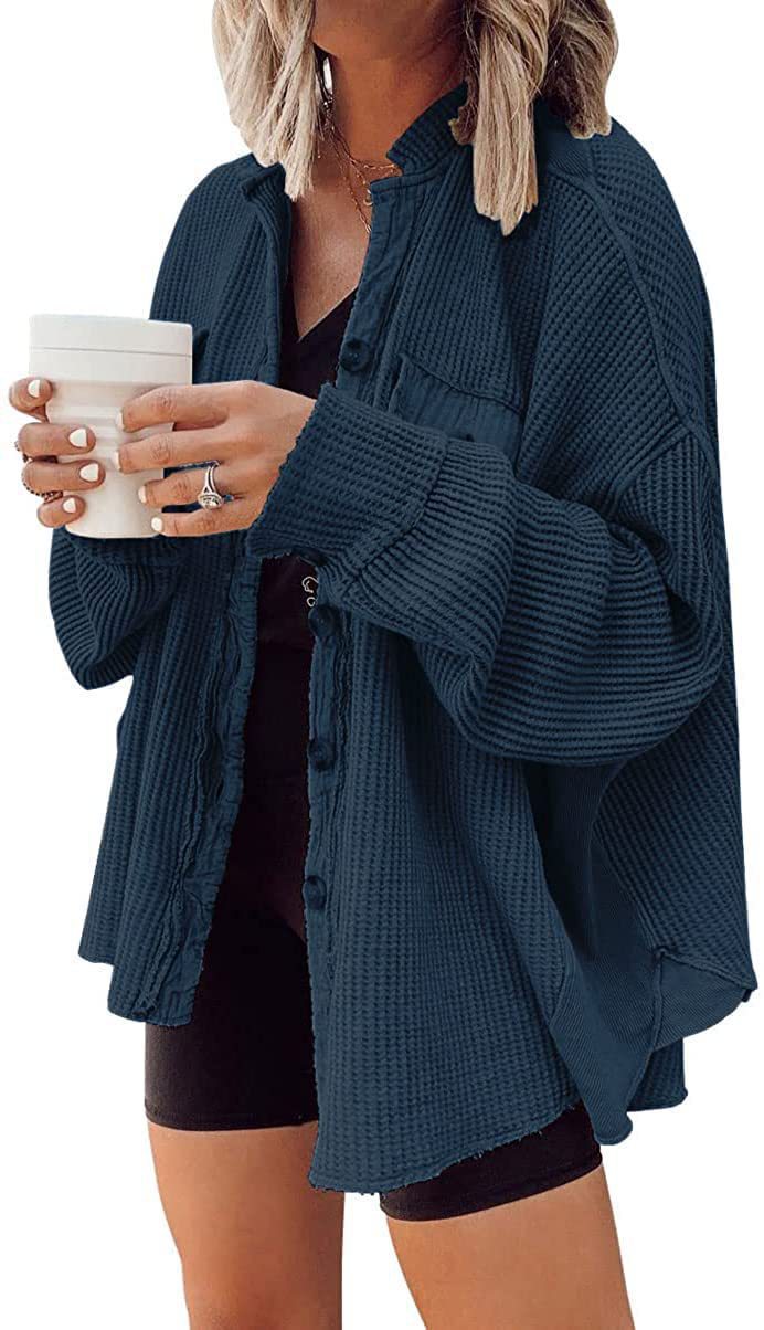 Veste femme Heidi – manteau oversize à texture gaufrée & doublure chaude pour l’hiver