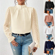 Top femme à imprimé — blouse chic et polyvalente pour bureau & loisirs