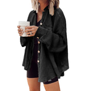 Veste femme Heidi – manteau oversize à texture gaufrée & doublure chaude pour l’hiver