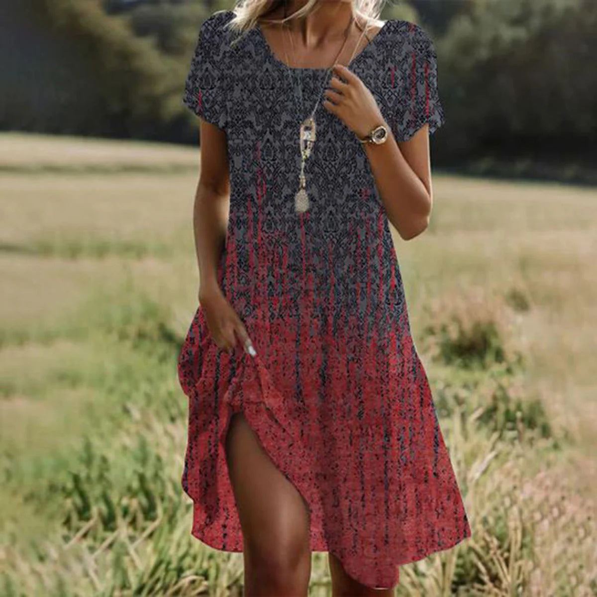 Robe d’été femme Mini à pois – Courte, légère et respirante