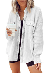 Veste femme Heidi – manteau oversize à texture gaufrée & doublure chaude pour l’hiver