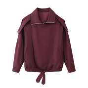 Manteau femme Fudus – veste d’hiver élégante à col montant & taille ajustable